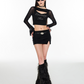 Sheer Graphic Long Sleeve Shirt EIT0008