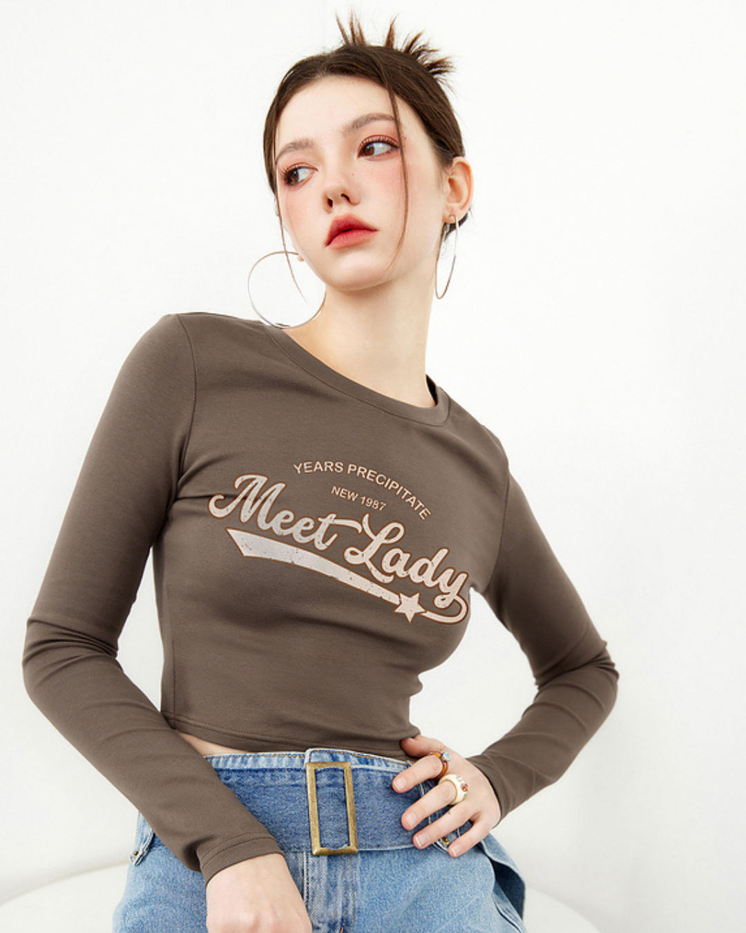 Printed Logo Long Sleeve T-Shirt MLD0016