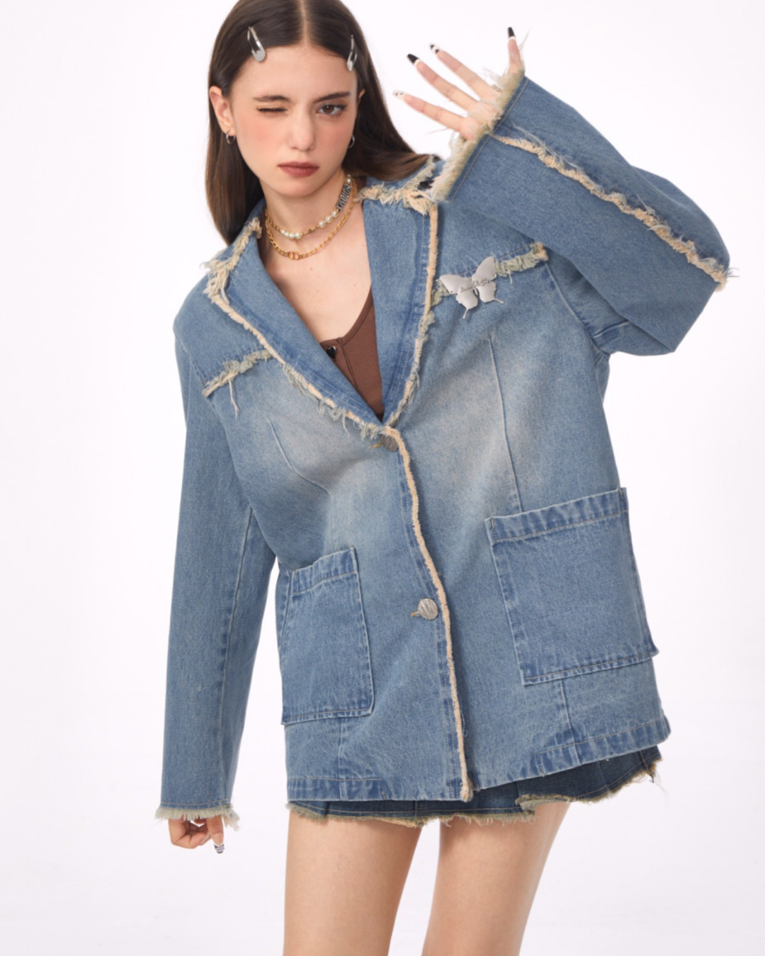 American Retro Tide Denim Jacket ZZF0072