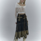 Gradient Vintage Denim Skirt NOR0030