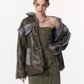 Fur Leather Jacket VSE0025