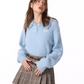 Lazy Tassel Polo Collar Sweater ZZF0032