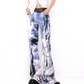 Coastal Castle Printed Jeans CRC0088