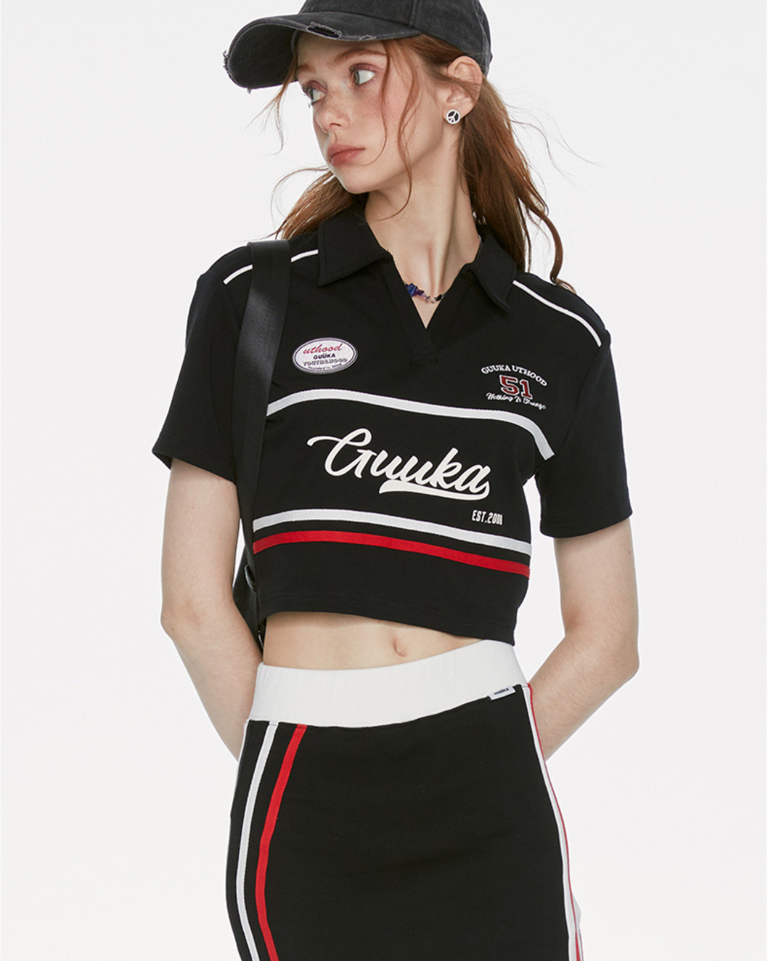 Logo Short Polo Shirt＆Skirt GUK0036