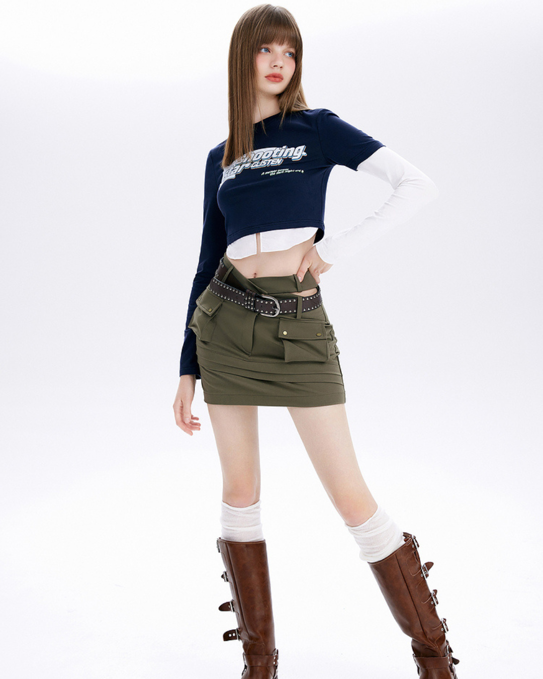 Cargo Pocket Mini Skirt MLD0021