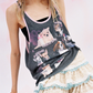 Dog Printed Contrasting Vest CRC0007