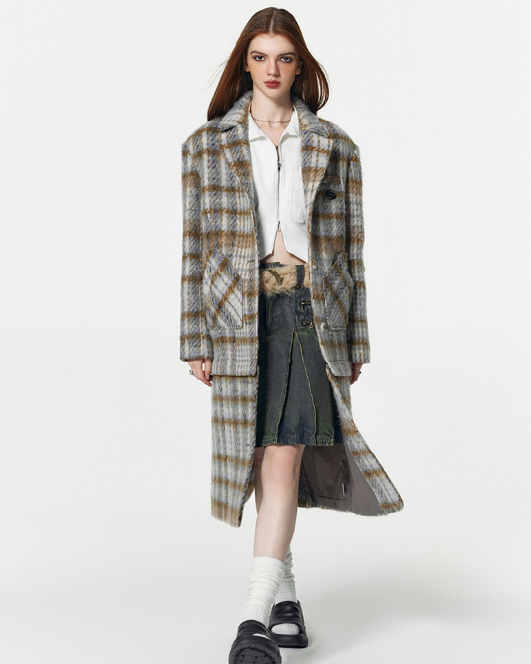 Removable Plaid Jacket VSE0013