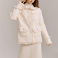 Wool Weave Lazy Jacket & Skirt GOU0094