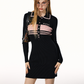 Polo Rib Knit Mini Dress IMO0039