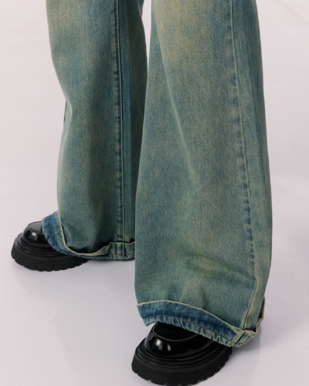 Wide Legged Denim Pants ZZF0116