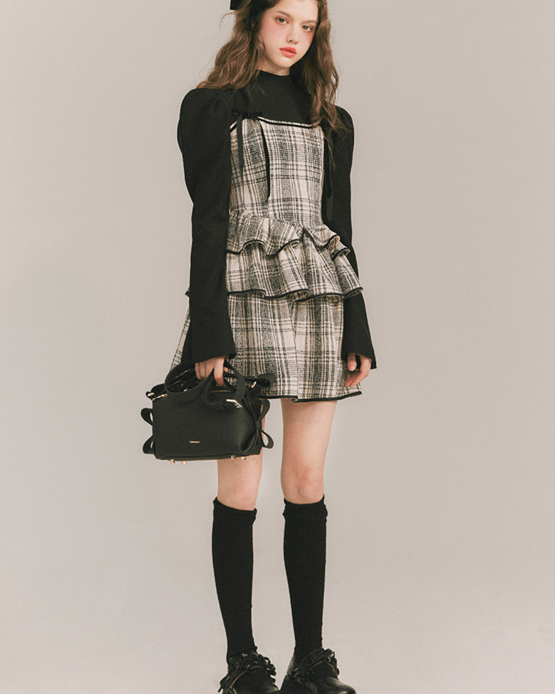 Checkered Two-Piece Dress GOU0035