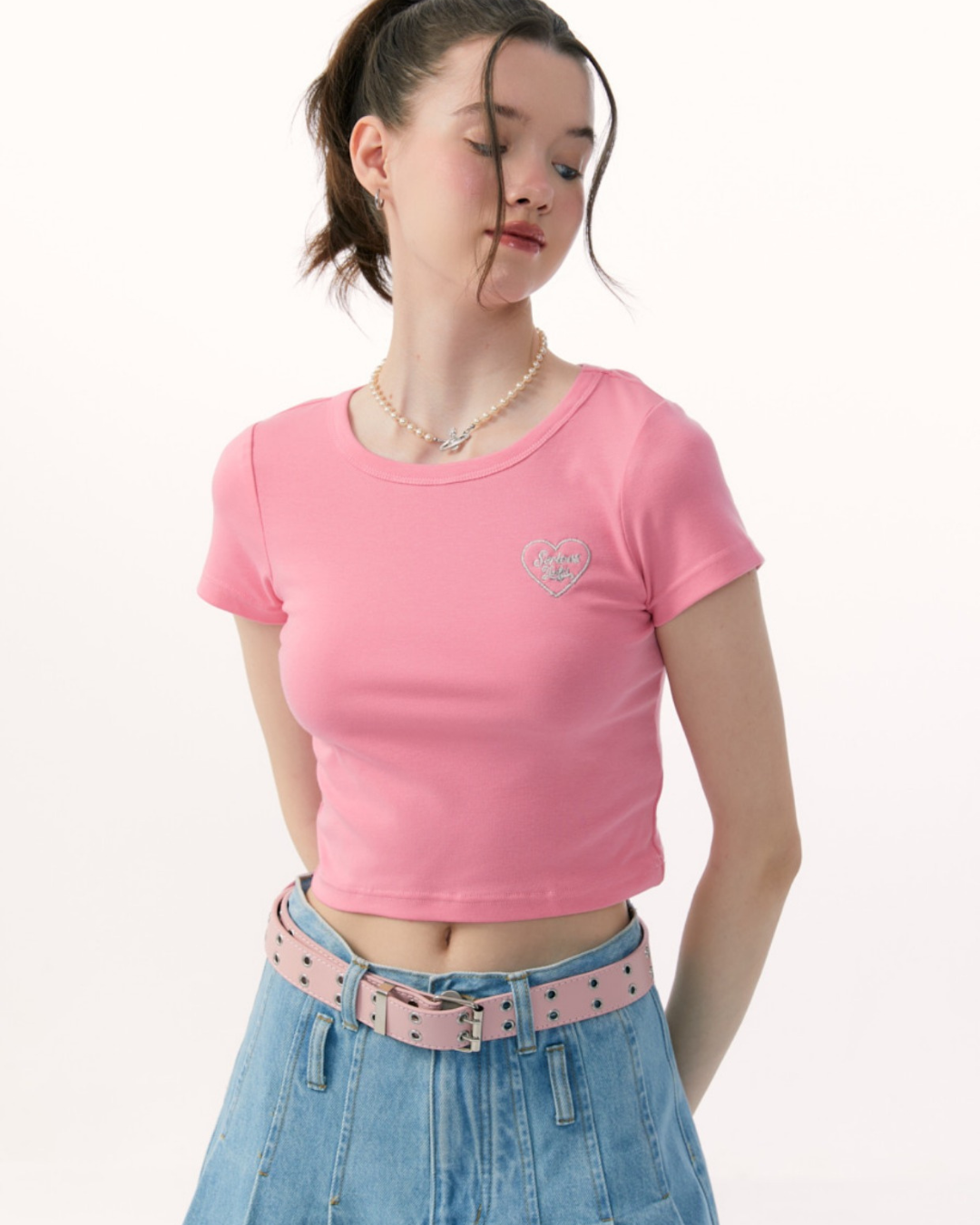 Slim Fit Round Neck Short Sleeves ZZF0158