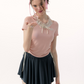 Ruffled Neck Tops ZZF0142