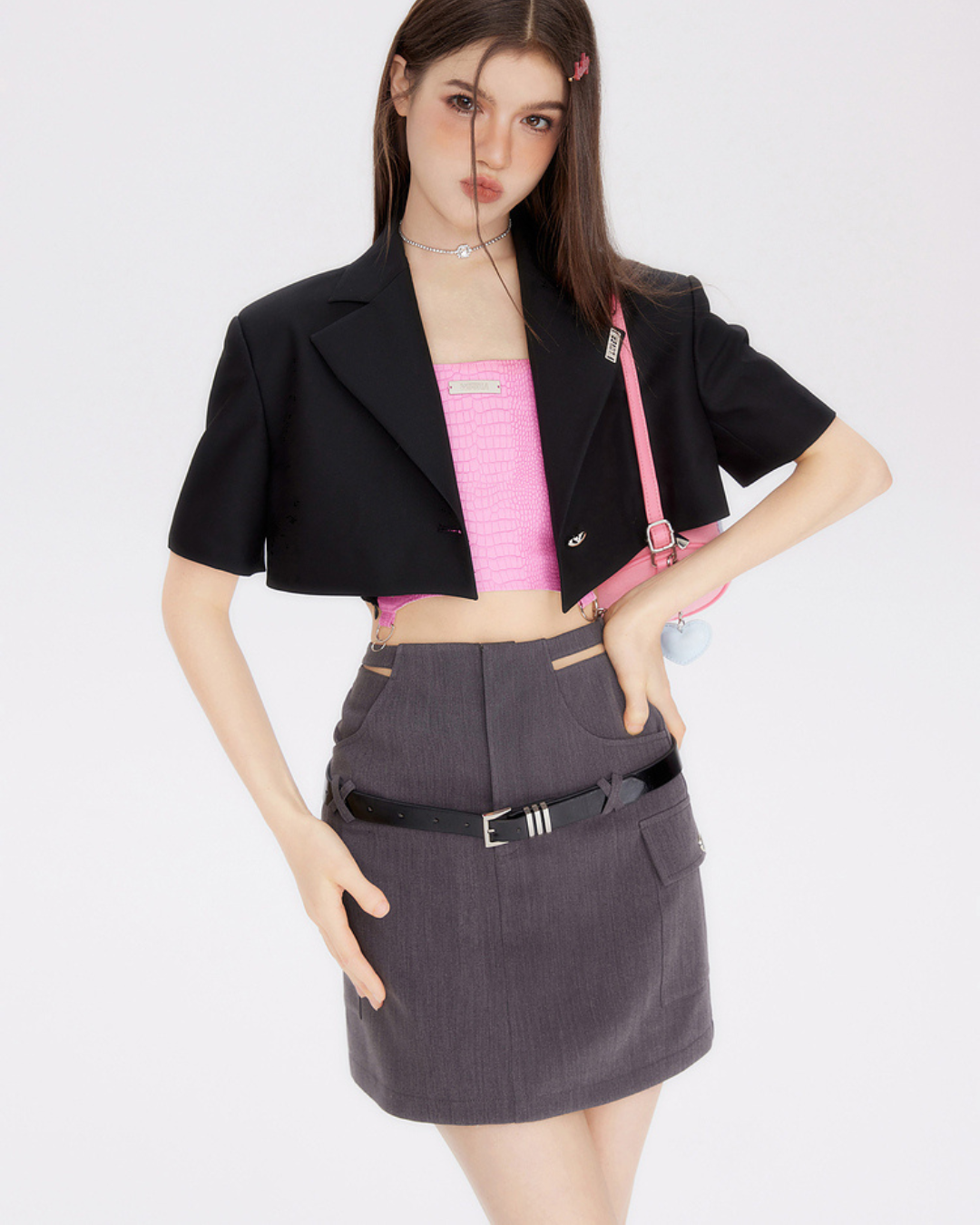 Short Design Slim Jacket MLD0033