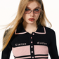 Polo Rib Knit Mini Dress IMO0039