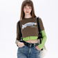 Fake Two Piece Contrast Color T-Shirt MLD0019