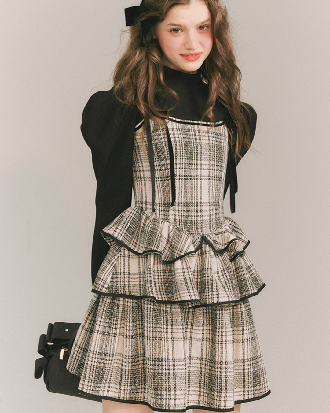 Checkered Two-Piece Dress GOU0035