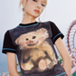 Bear printed Short-sleeved T-shirt CRC0039