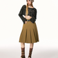 Middle pleated skirt IMO0046