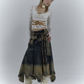 Gradient Vintage Denim Skirt NOR0030