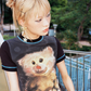 Bear printed Short-sleeved T-shirt CRC0039