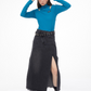 Side Split Long Denim Skirt ZZF0073