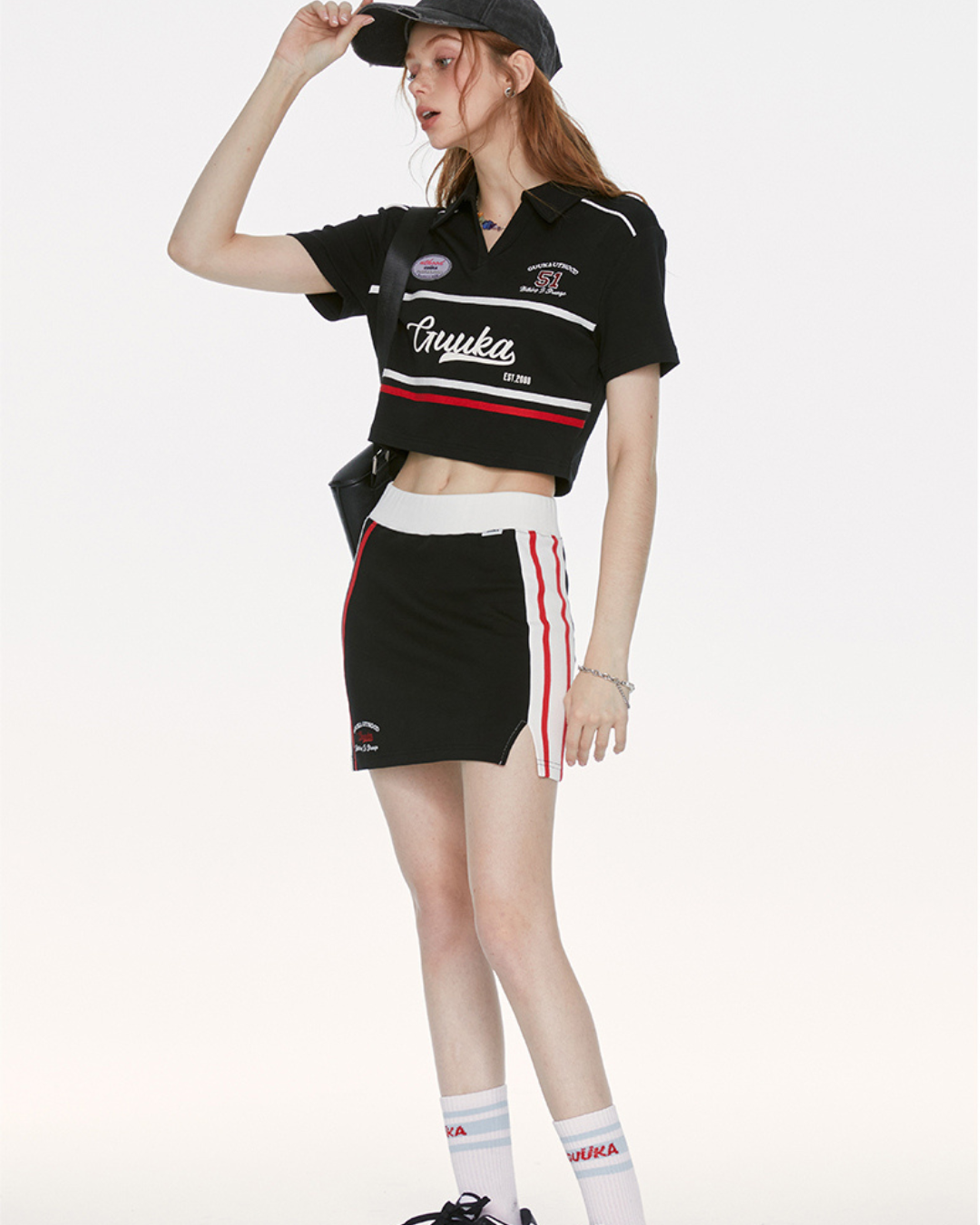 Logo Short Polo Shirt＆Skirt GUK0036