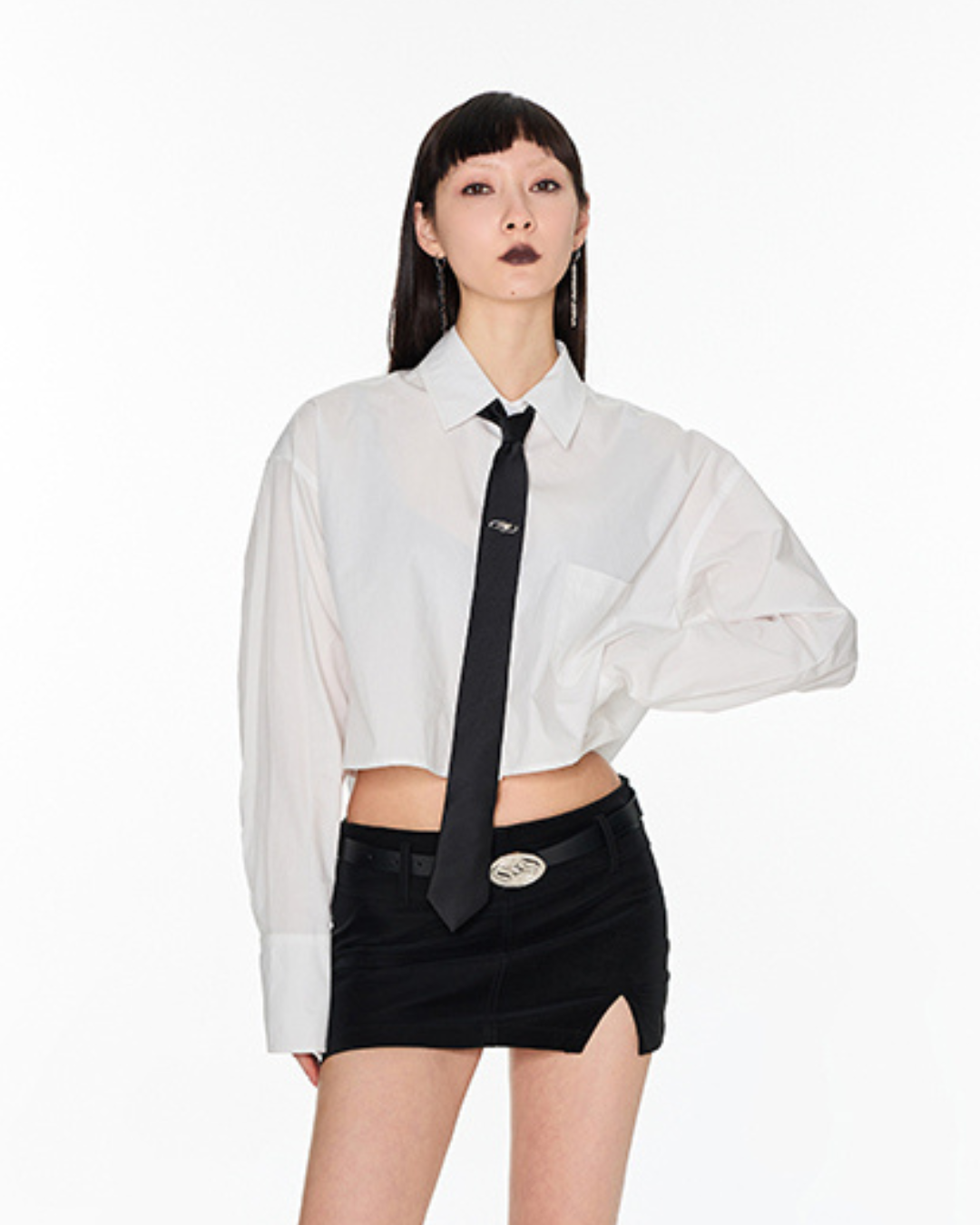 Tie & Pin Short Length Shirt EIT0019