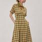 Polo Color Plaid Dress ZZF0258