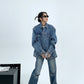Emboss Logo Denim Jacket YLS0115