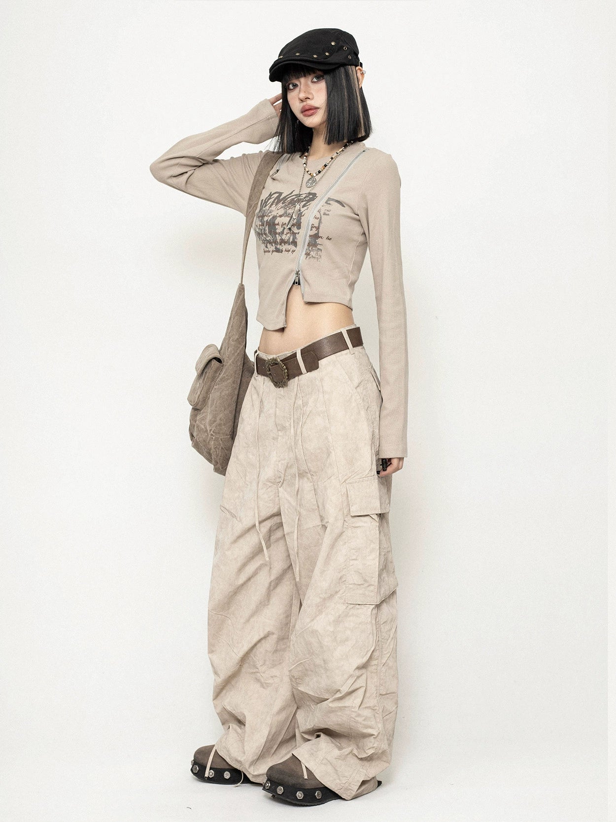 Wide Cargo Pants ZRS0003