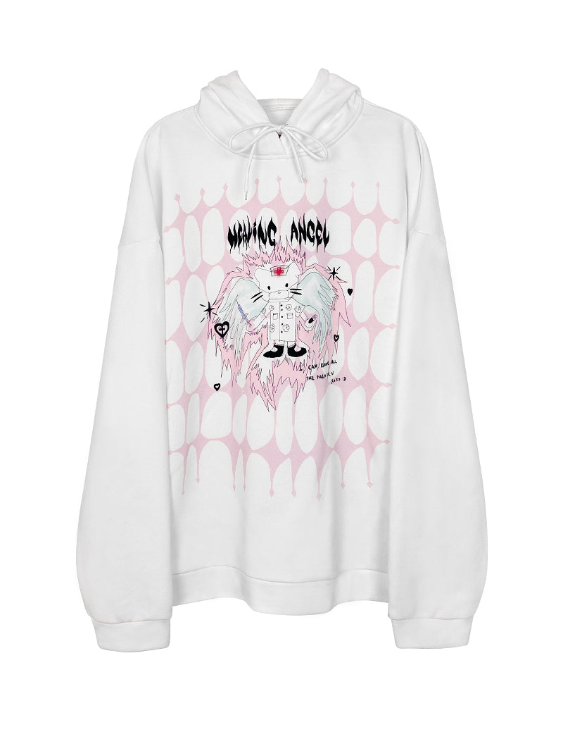 Healing Angel Cat Hoodie CRC0031