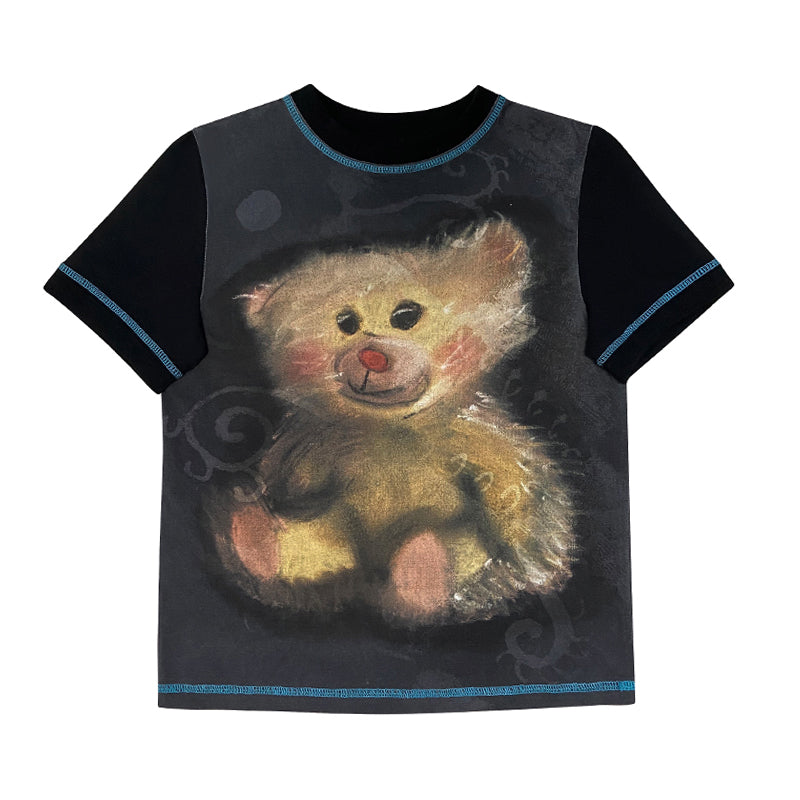 Bear printed Short-sleeved T-shirt CRC0039