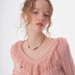 Ruffled Slim Fit V Neck SweaterZZF0327