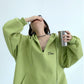 V-Neck Loose Sweat Hoodie YLS0046