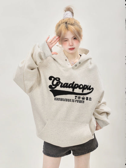 Logo Print Sweat Hoodie ANS0006