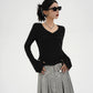 V-Neck Center Drost Knit SRS0208