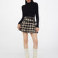 American Retro Checkered Skirt ZZF0055