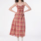 Retro Plaid Camisole Dress ZZF0199