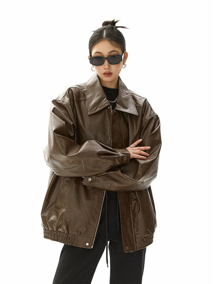 Classic Leather Jacket ICM0017