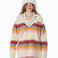 Stitching Rainbow stripes V-neck Sweater ZZF0021