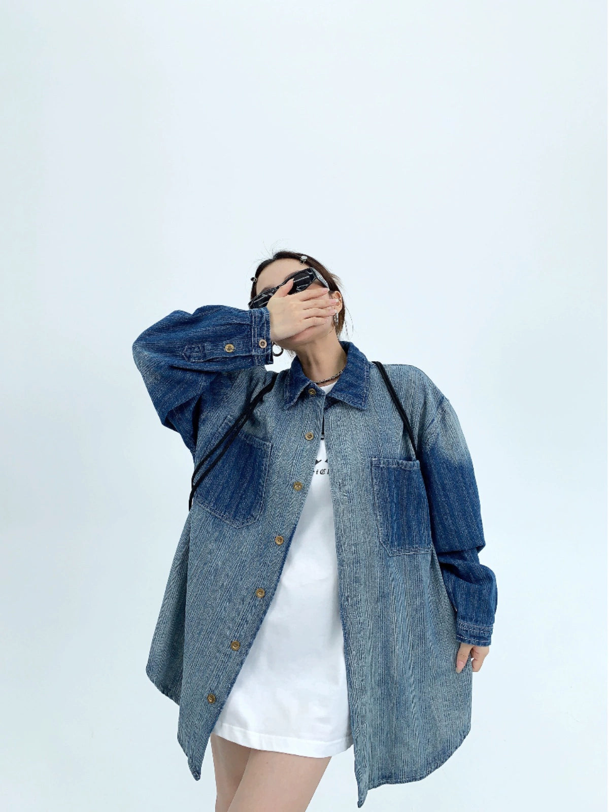 Loose Retro Denim Shirt YLS0061