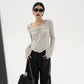 V-Neck Center Drost Knit SRS0208