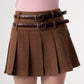 High Waist Slim Pleated Skirt ZZF0294