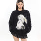 Rabbit Fluffy Round Neck Knit CCS0008