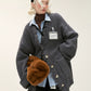 Volume V-Neck Knit Cardigan MAM0010
