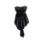 PU Imitation Leather Tube Top JNS0016