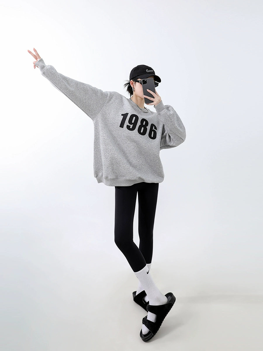 Number Logo Sweat Tops ICM0005