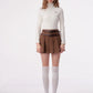 High Waist Slim Pleated Skirt ZZF0294