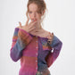 Big Color Flared Sleeve Knitted Tops ZZF0316